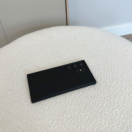 Ceezs Ceezs Samsung Galaxy S24 Ultra silicone hoesje (zwart)