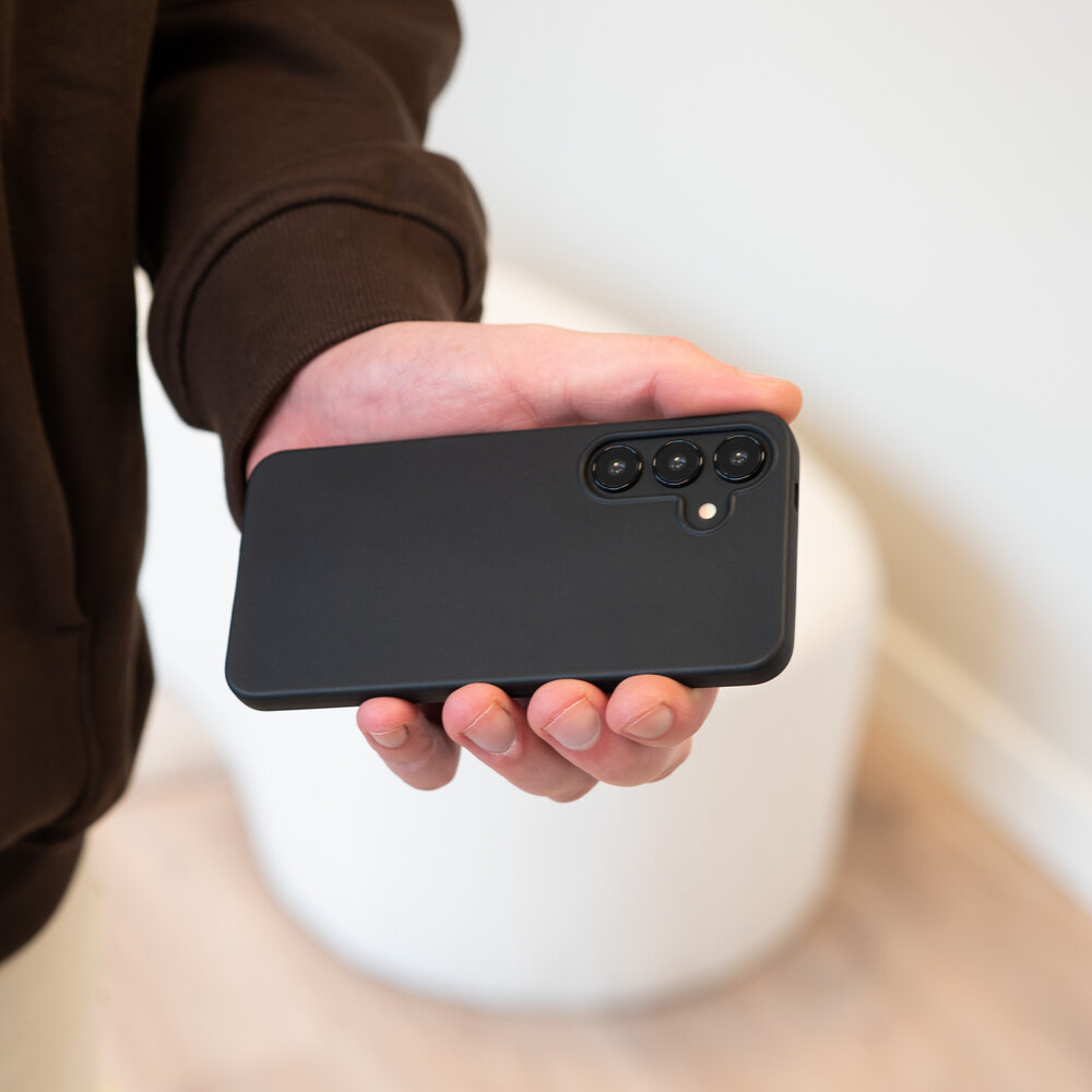 Ceezs Ceezs Samsung Galaxy S24 silicone hoesje (zwart)