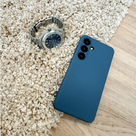 ShieldCase® ShieldCase Samsung Galaxy S24 silicone hoesje (donkerblauw)