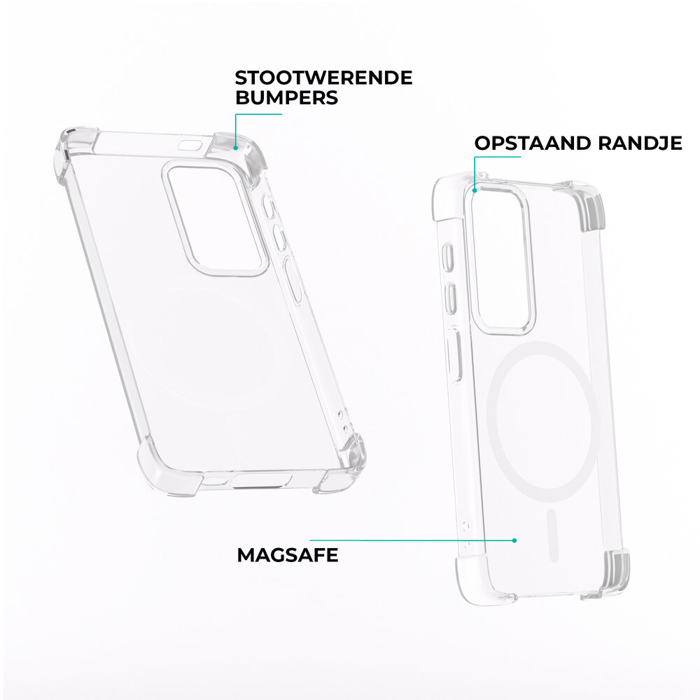 ShieldCase® ShieldCase Samsung Galaxy S24 MagSafe Shock case (transparant) ShieldCase® ShieldCase Samsung Galaxy S24 MagSafe Shock case (transparant)