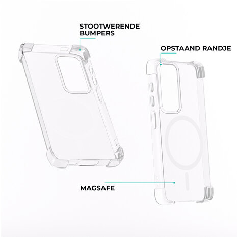 ShieldCase® ShieldCase Samsung Galaxy S24 MagSafe Shock case (transparant) ShieldCase® ShieldCase Samsung Galaxy S24 MagSafe Shock case (transparant)