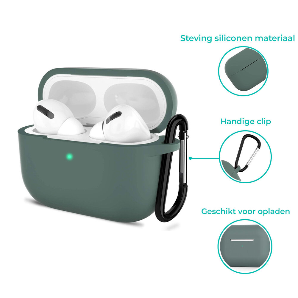 ShieldCase® Shieldcase Airpods Pro 2 silicone case (donkergroen)