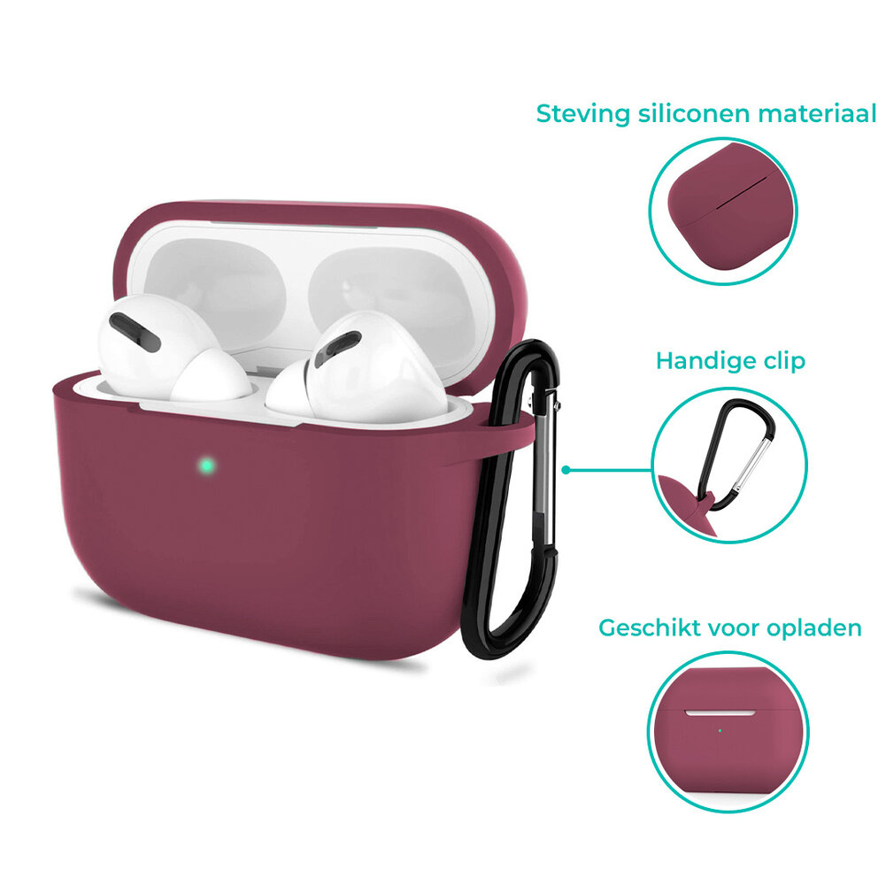 ShieldCase® Shieldcase Airpods Pro 2 silicone case (burgundy)