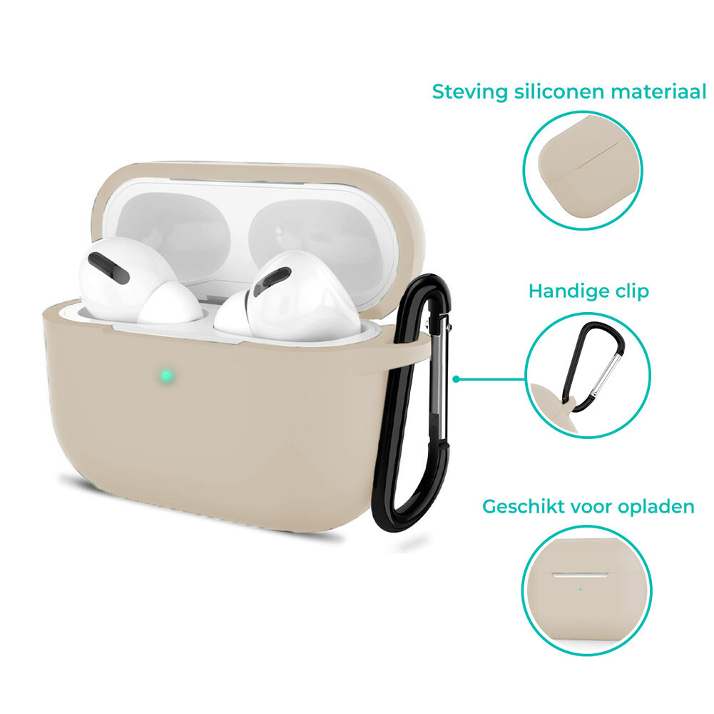 ShieldCase® Shieldcase Airpods Pro 2 silicone case (Beige)