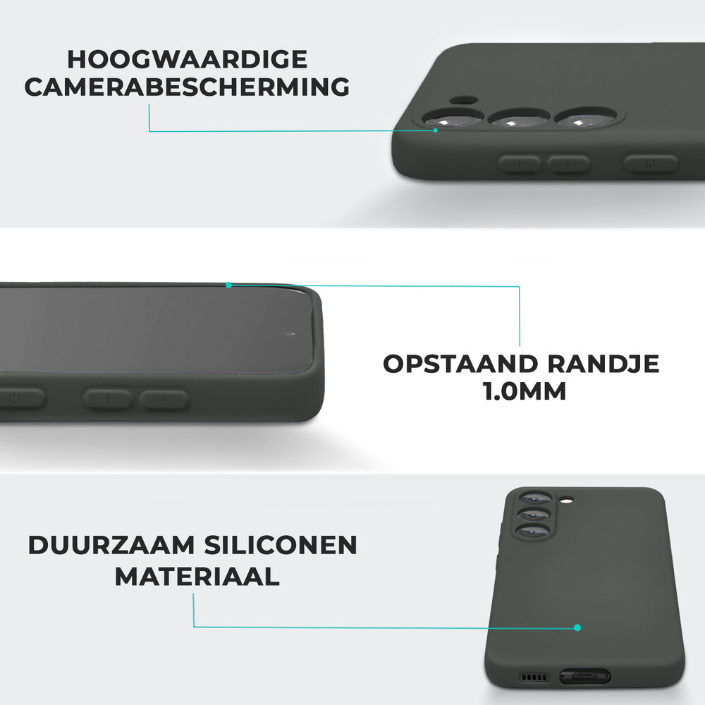 ShieldCase® ShieldCase Samsung Galaxy A15 siliconen hoesje (donkergroen)