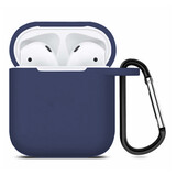 ShieldCase® Apple Airpods silicone case (donkerblauw)