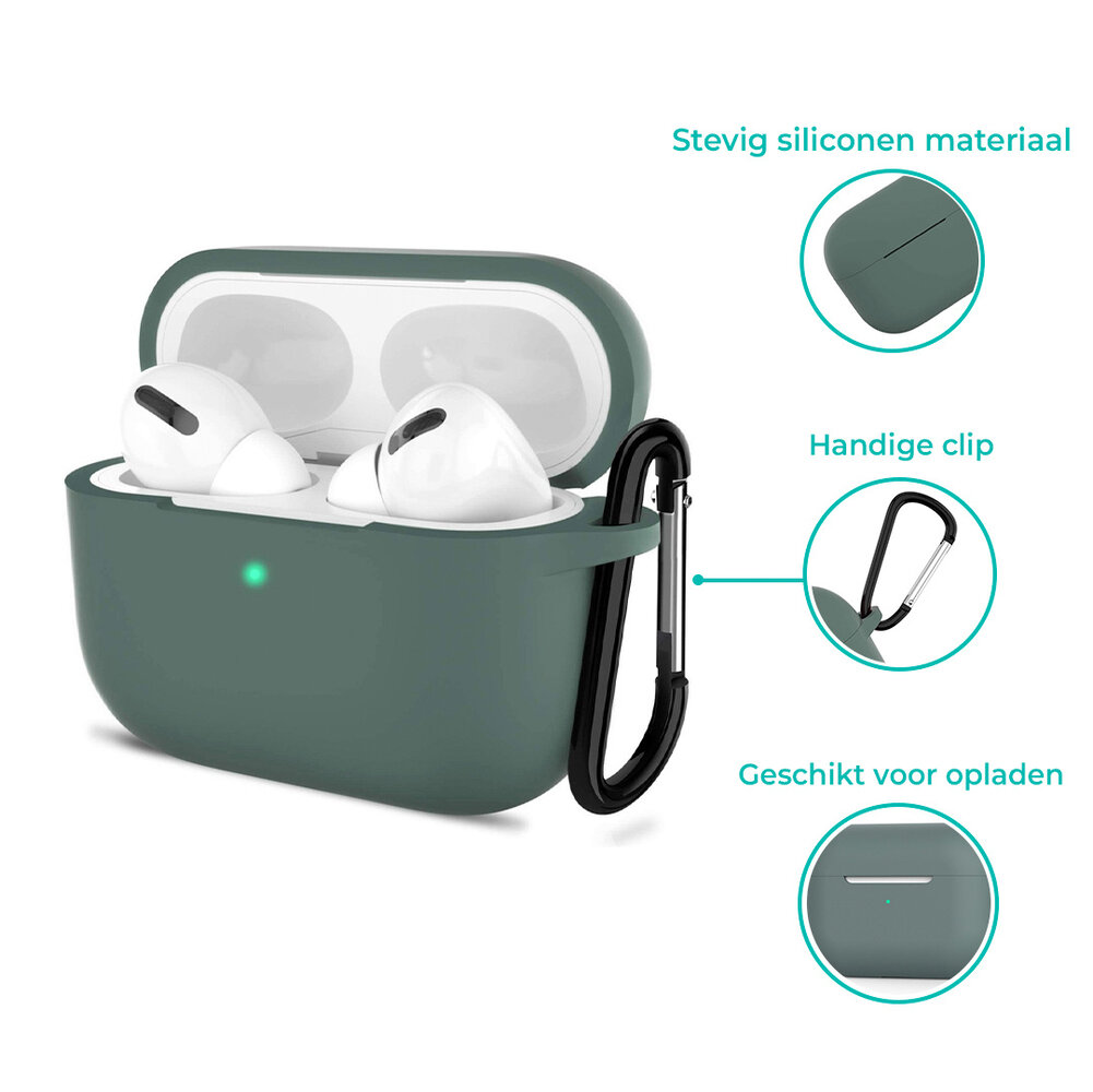 ShieldCase® Shieldcase Airpods Pro silicone case (donkergroen)