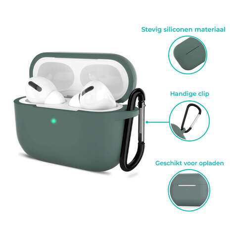 ShieldCase® Shieldcase Airpods Pro silicone case (donkergroen)