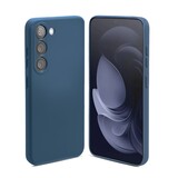 ShieldCase® Samsung Galaxy A35 siliconen hoesje (donkerblauw)