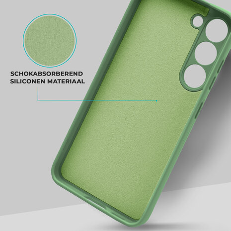 ShieldCase® ShieldCase Samsung Galaxy A35 siliconen hoesje (lichtgroen)