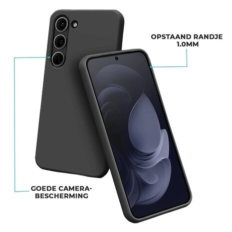 Ceezs Ceezs Siliconen hoesje Samsung Galaxy A55 (zwart)