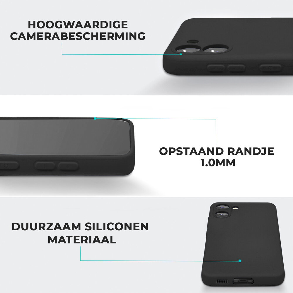 Ceezs Ceezs Samsung Galaxy A05 hoesje siliconen (zwart)