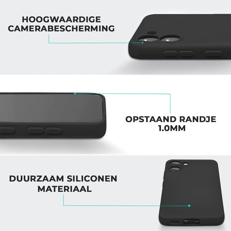 Ceezs Ceezs Samsung Galaxy A05 hoesje siliconen (zwart)