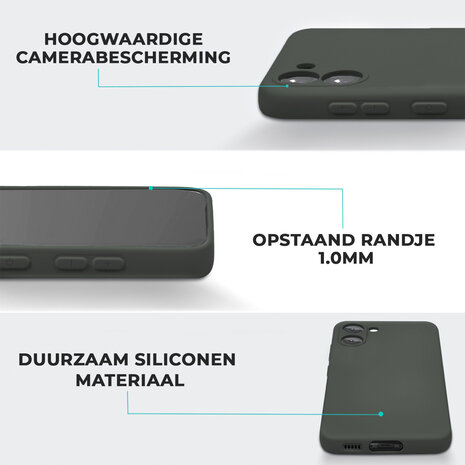 ShieldCase® ShieldCase Samsung Galaxy A05s siliconen hoesje (donkergroen)