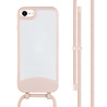 Coverzs Coverzs iPhone SE 2020 Mat hoesje met koord (roze) Coverzs Coverzs iPhone SE 2020 Mat hoesje met koord (roze)