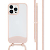 Coverzs Coverzs iPhone 13 Pro Mat hoesje met koord (roze) Coverzs Coverzs iPhone 13 Pro Mat hoesje met koord (roze)