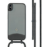 Coverzs Coverzs iPhone Xs Mat hoesje met koord (zwart) Coverzs Coverzs iPhone Xs Mat hoesje met koord (zwart)