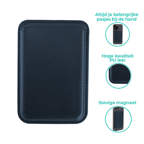 Coverzs Coverzs luxe MagSafe wallet (blauw) Coverzs Coverzs luxe MagSafe wallet (blauw)
