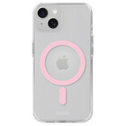Holdit Holdit iPhone 14 siliconen MagSafe hoesje (transparant/roze)
