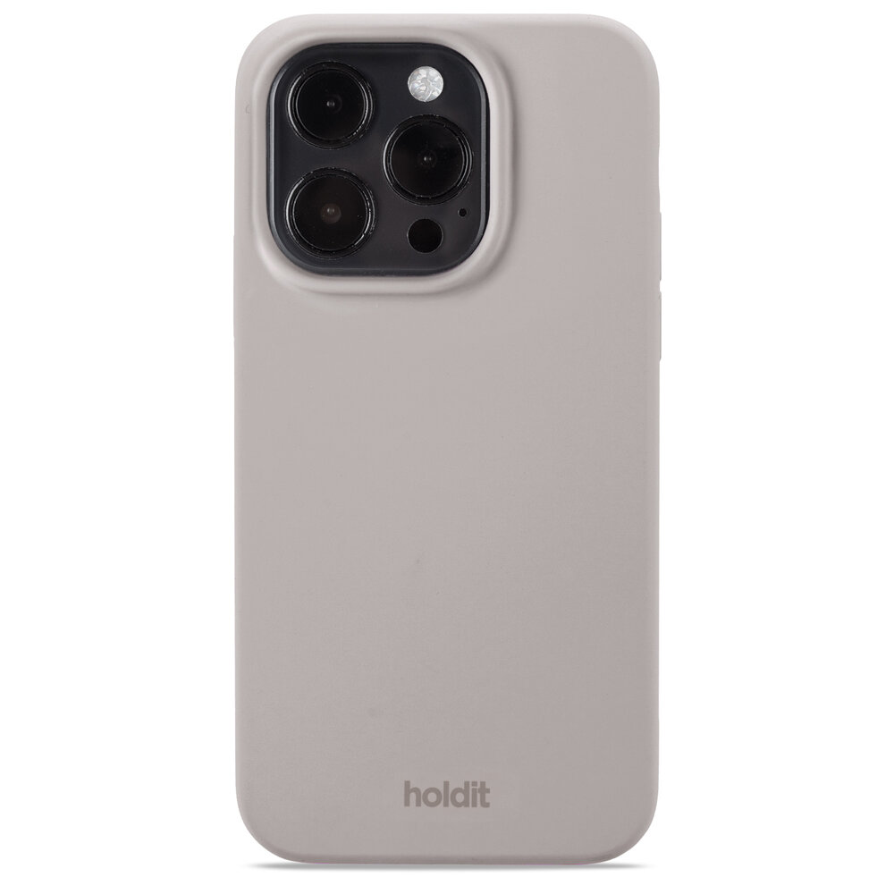 Holdit Holdit iPhone 15 Pro siliconen hoesje (Taupe)