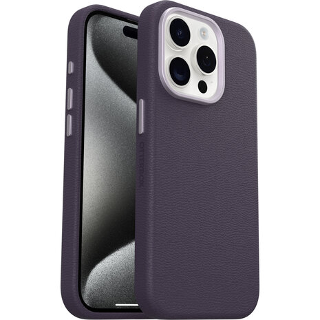Otterbox OtterBox iPhone 15 Pro Symmetry cactus leren hoesje (paars)