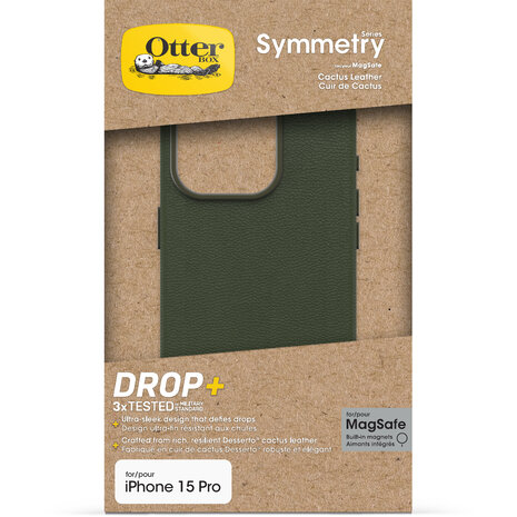 Otterbox OtterBox iPhone 15 Pro Symmetry cactus leren hoesje (groen) Otterbox OtterBox iPhone 15 Pro Symmetry cactus leren hoesje (groen)