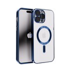 Coverzs Coverzs iPhone 12 Pro Max Magsafe hoesje met camera cover (blauw)