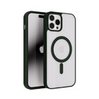 ShieldCase® ShieldCase iPhone 13 Pro Magsafe hoesje transparant gekleurde rand (groen)