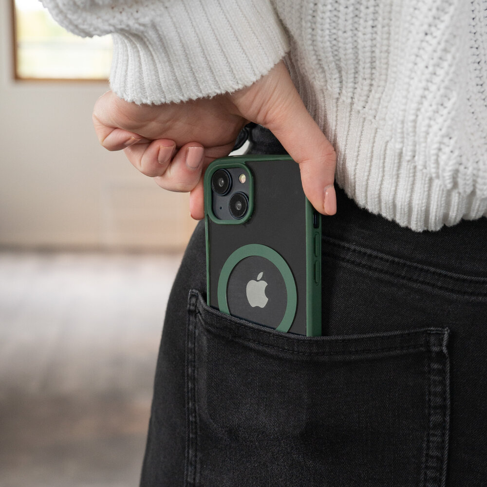 ShieldCase® ShieldCase iPhone 13 Pro Magsafe hoesje transparant gekleurde rand (groen) ShieldCase® ShieldCase iPhone 13 Pro Magsafe hoesje transparant gekleurde rand (groen)