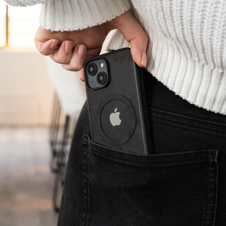 ShieldCase® ShieldCase iPhone 13 Pro Magsafe hoesje transparant gekleurde rand (zwart) ShieldCase® ShieldCase iPhone 13 Pro Magsafe hoesje transparant gekleurde rand (zwart)