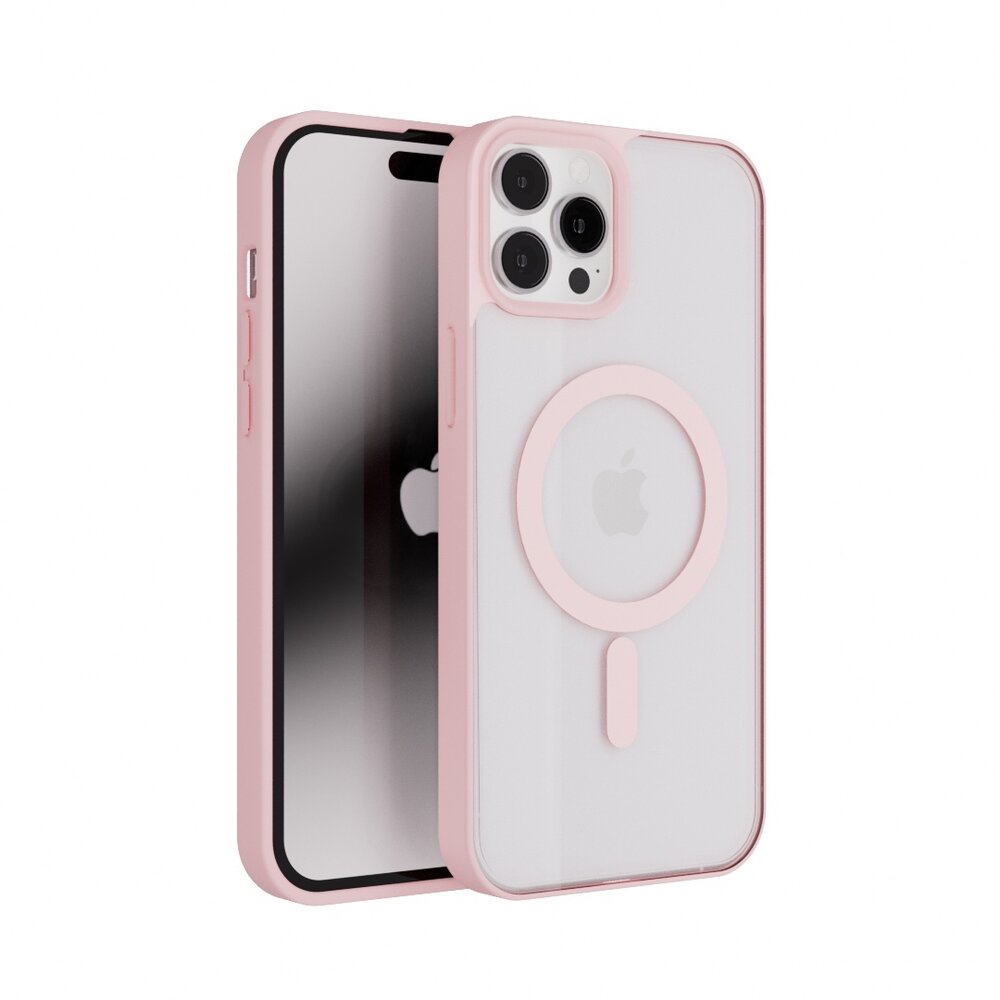 Coverzs Coverzs iPhone 13 Pro Max hoesje Magsafe mat (roze) Coverzs Coverzs iPhone 13 Pro Max hoesje Magsafe mat (roze)