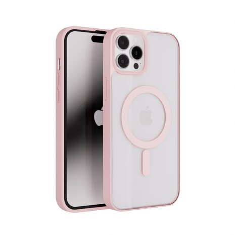 Coverzs Coverzs iPhone 13 Pro Max hoesje Magsafe mat (roze) Coverzs Coverzs iPhone 13 Pro Max hoesje Magsafe mat (roze)