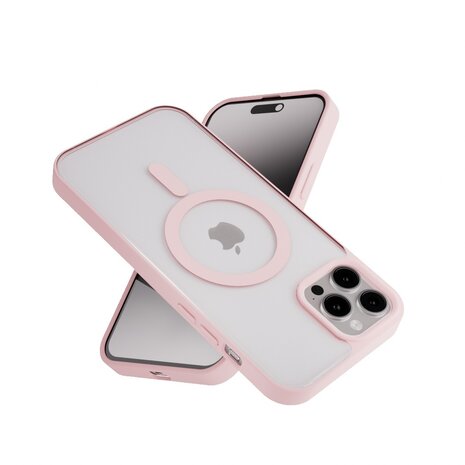 Coverzs Coverzs iPhone 13 Pro Max hoesje Magsafe mat (roze) Coverzs Coverzs iPhone 13 Pro Max hoesje Magsafe mat (roze)