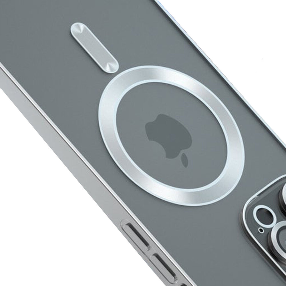 ShieldCase® ShieldCase iPhone 14 Pro hoesje transparant Magsafe metal coating (zilver) ShieldCase® ShieldCase iPhone 14 Pro hoesje transparant Magsafe metal coating (zilver)