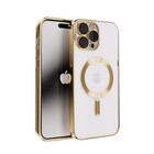 ShieldCase® ShieldCase iPhone 14 Pro hoesje transparant Magsafe metal coating (goud)