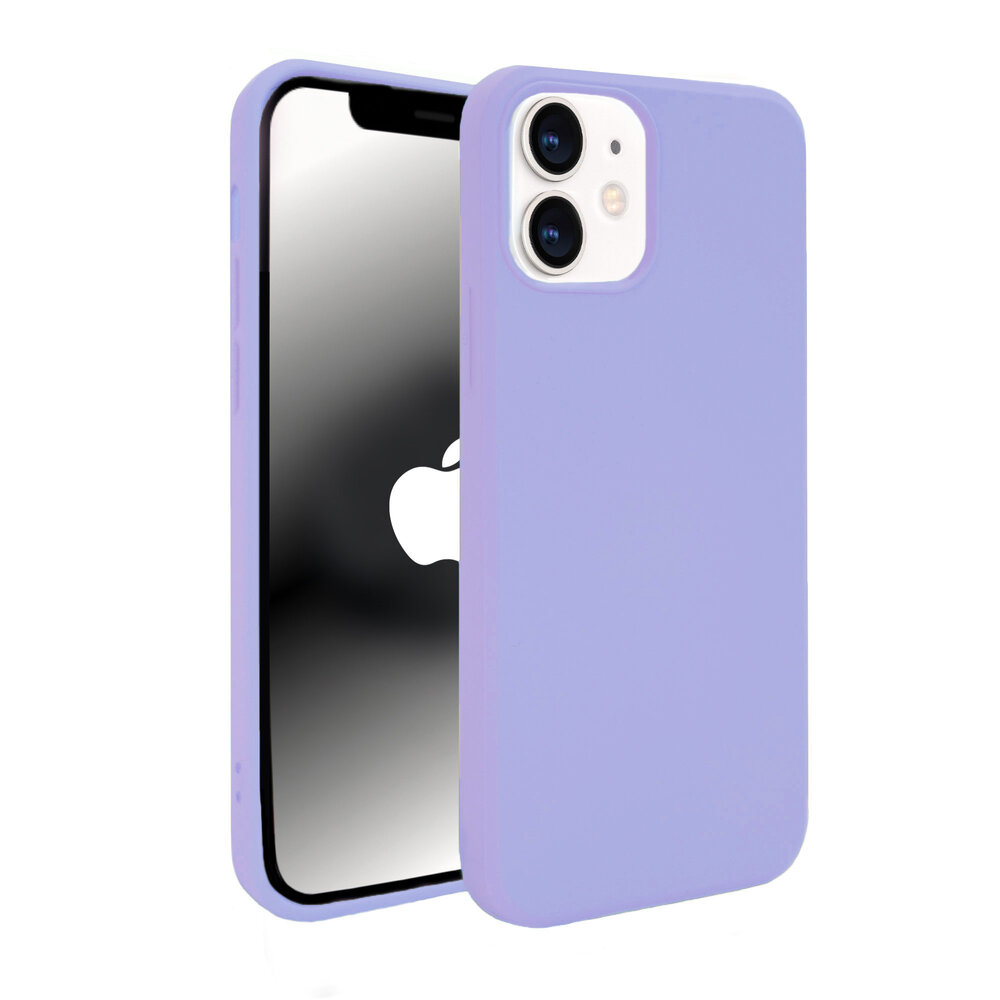 ShieldCase® ShieldCase Silicone case iPhone 12 - 6.1 inch (lichtpaars)