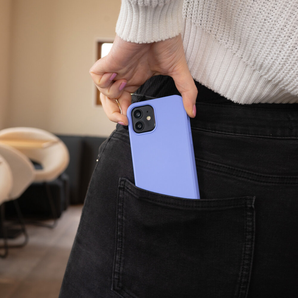 ShieldCase® ShieldCase Silicone case iPhone 12 - 6.1 inch (lichtpaars)
