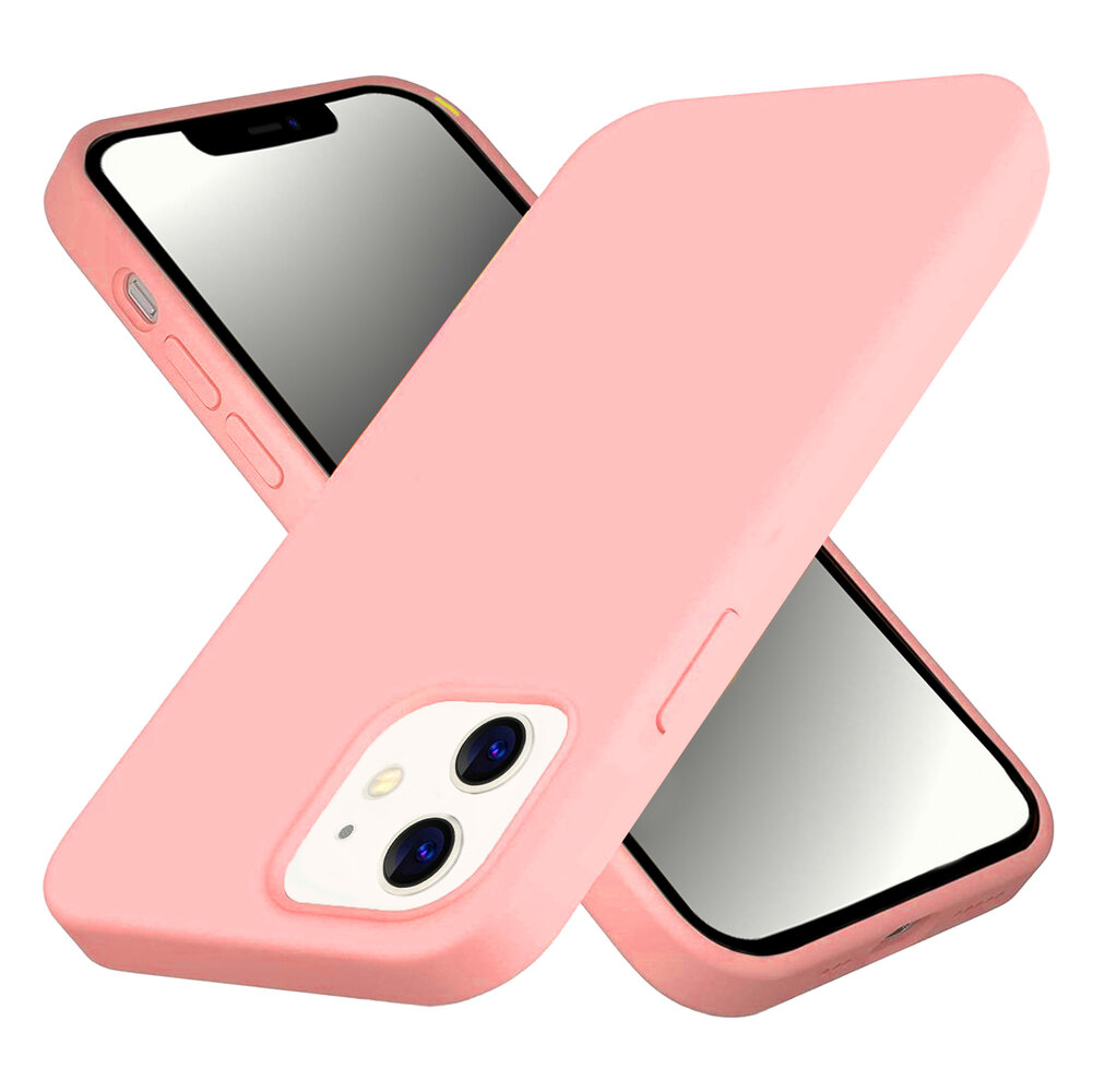 ShieldCase® ShieldCase Silicone case iPhone 12  - 6.1 inch (roze)