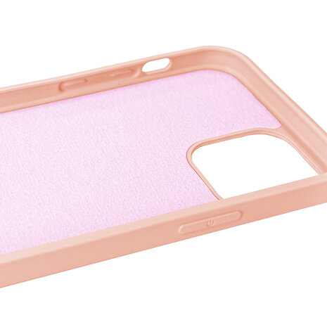 ShieldCase® ShieldCase Silicone case iPhone 12  - 6.1 inch (roze)