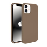 ShieldCase® Silicone case iPhone 12  (lichtbruin)