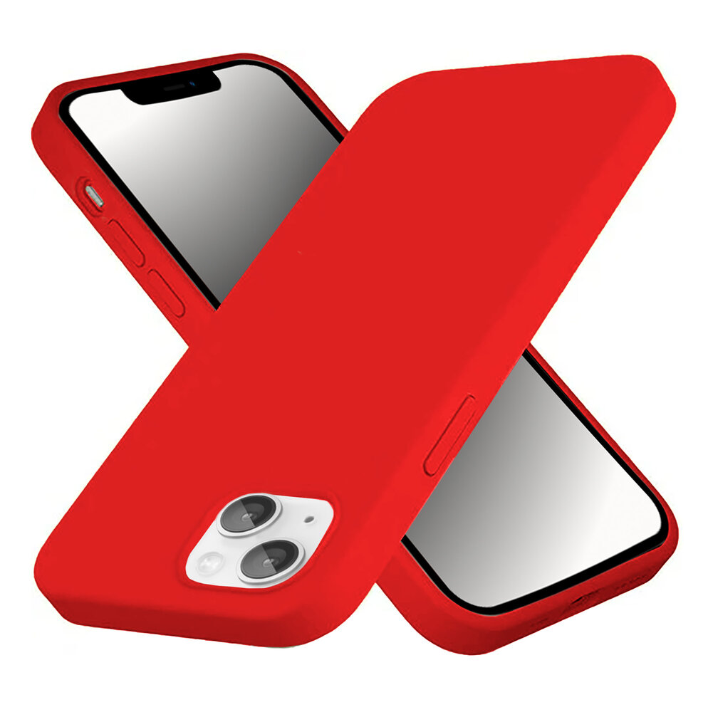 ShieldCase® ShieldCase iPhone 13 silicone case (rood)