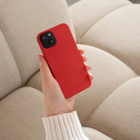 ShieldCase® ShieldCase iPhone 13 silicone case (rood)