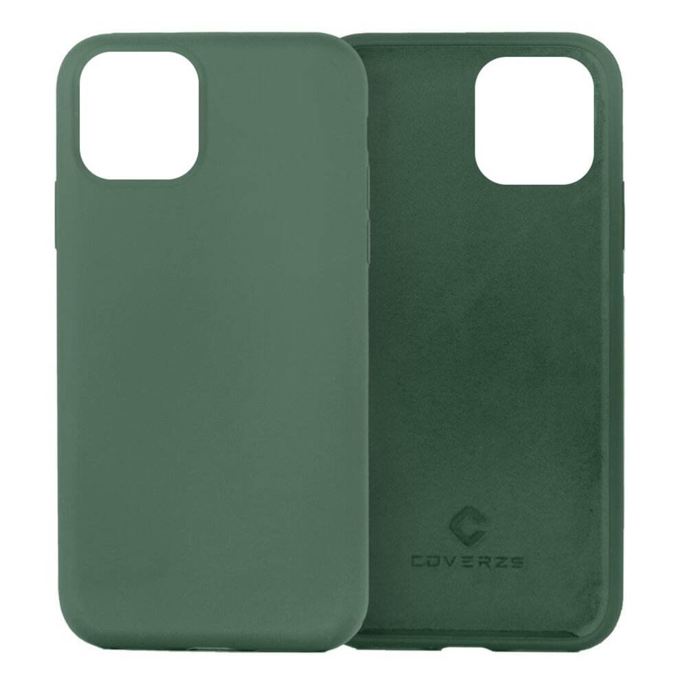 Coverzs Coverzs Luxe Liquid Silicone case iPhone 11 (dennengroen)