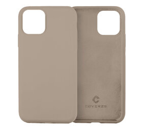 Coverzs Luxe Liquid Silicone case iPhone 11 (grijs)