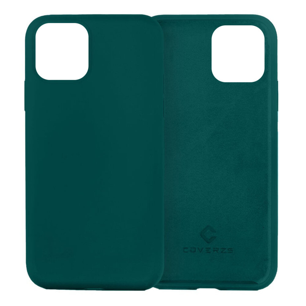 Coverzs Coverzs Luxe Liquid Silicone case iPhone 11 (donkergroen)