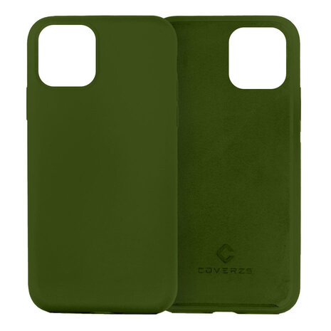 Coverzs Coverzs Luxe Liquid Silicone case iPhone 11 (legergroen)
