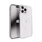 Coverzs Coverzs iPhone 15 Pro Clear metallic case met MagSafe (zilver)