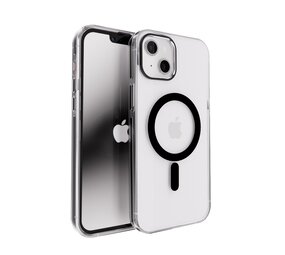 Coverzs iPhone 14 Clear metallic case met MagSafe (zwart) Coverzs iPhone 14 Clear metallic case met MagSafe (zwart)