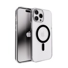 Coverzs Coverzs iPhone 13 Pro Clear metallic case met MagSafe (zwart)