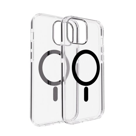 Coverzs Coverzs iPhone 13 Pro Clear metallic case met MagSafe (zwart) Coverzs Coverzs iPhone 13 Pro Clear metallic case met MagSafe (zwart)